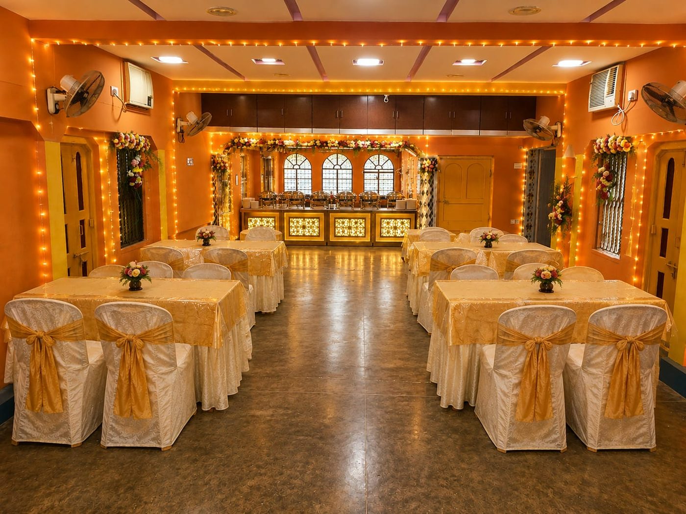 The grand hall